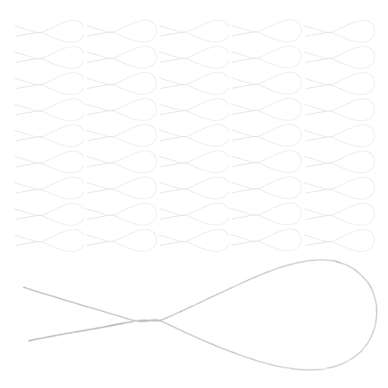 Florist Wreath Supply - 250 piezas de alambre flexible para